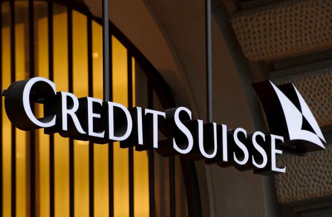 Credit Suisse, utile primo trimestre a 655 mln di euro