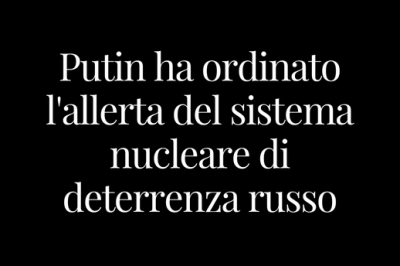 Putin evoca la guerra nucleare