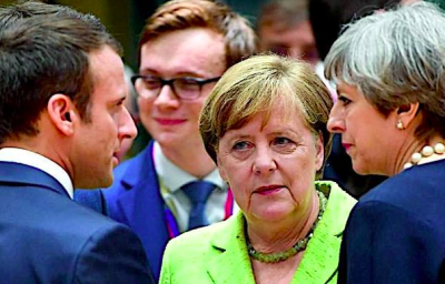 Merkel-Macron-May avvertono Trump: stop dazi Usa o l'Ue si difenderà